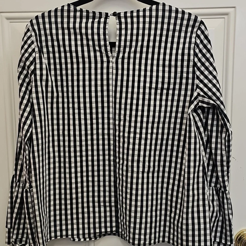 Halogen, Gingham, Blouse, Office, Party, Casual, Basic, Relax, Baggy, Lightweigh - Picture 4 of 5